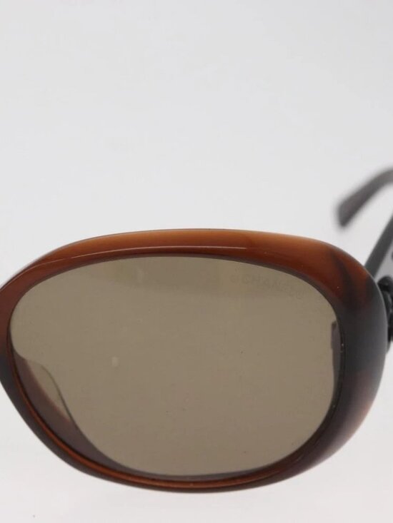 CHANEL Sunglasses plastic Brown CC Auth BA13212 main image 4